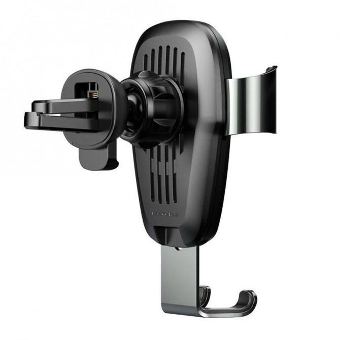 Автодержатель Baseus WXYL-BOA + Беспроводная зарядка Черный-2