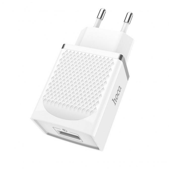 Мережевий зарядний пристрій Hoco C42A QC 3.0 White (3A)