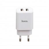 Сетевое зарядное устройство Hoco C62A White (2.1A)