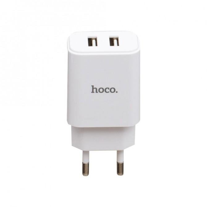 Сетевое зарядное устройство Hoco C62A White (2.1A)