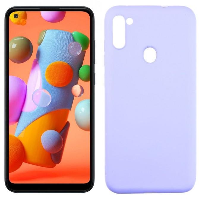 Чехол Soft Case Samsung A115/M115 Galaxy A11/M11 Фиолетовый FULL