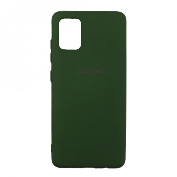 Чохол Soft Case для Samsung A515 Galaxy A51 Темно Зелений FULL-1