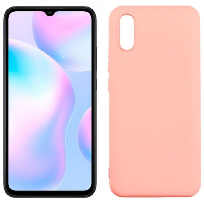 Чохол силіконовий для Xiaomi Redmi 9a Рожевий FULL