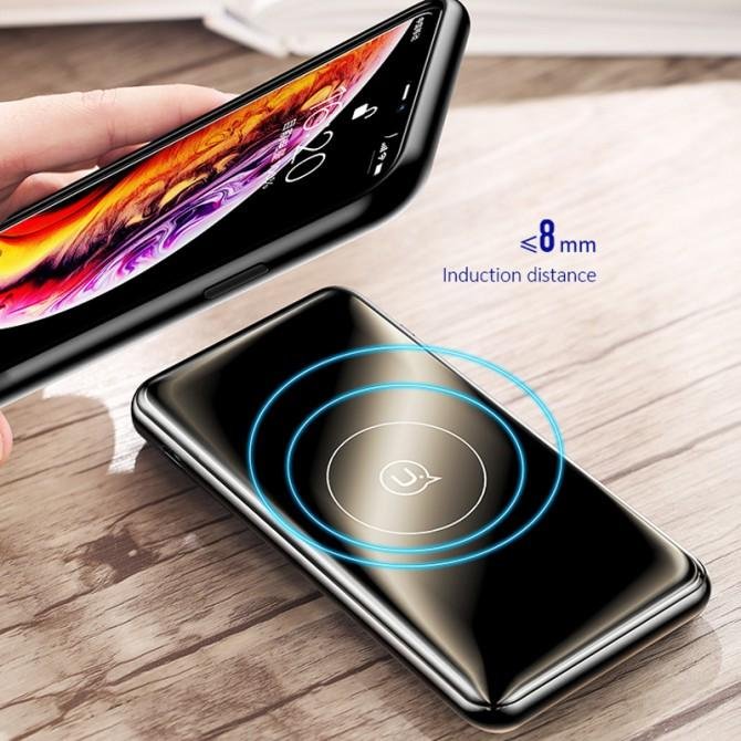 Повербанк Usams US-CD88 PB27 QC3.0 Wireless Fast Charging (10000mAh) Black-1