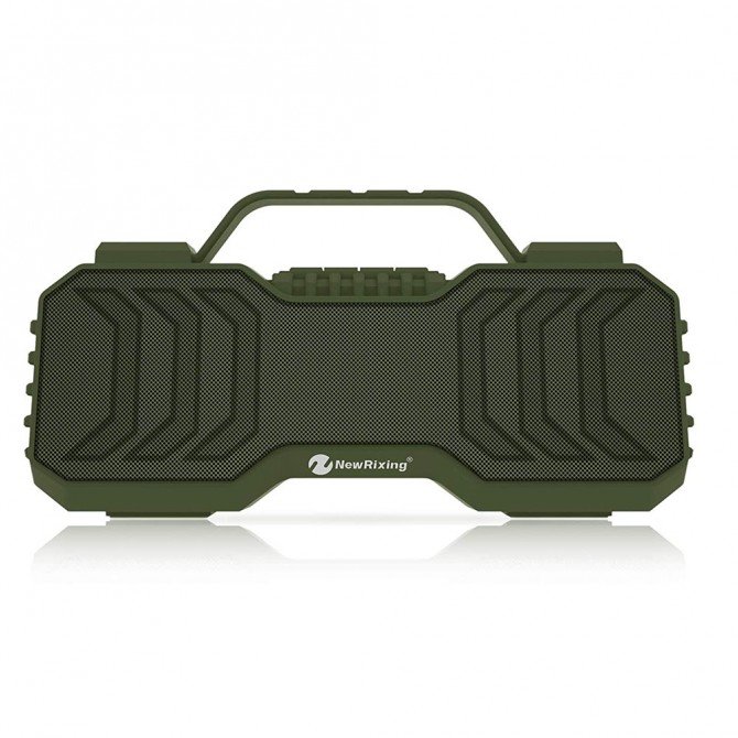 Портативна колонка NewRixing NR2029FM (Antenna) Green-1