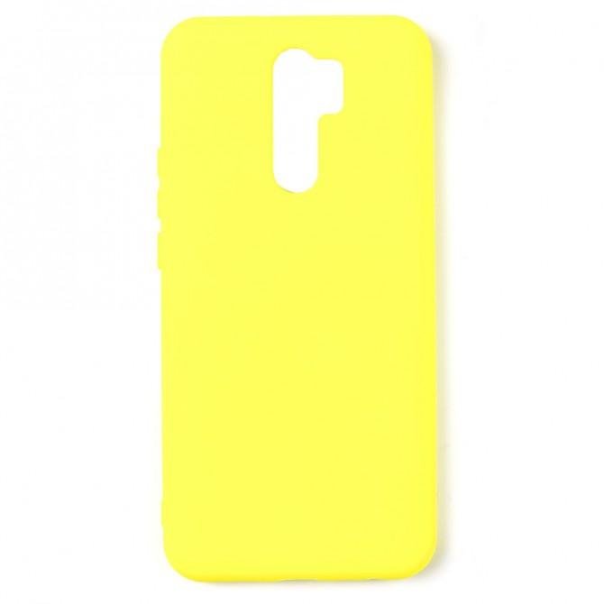 Чехол силиконовый для Xiaomi Redmi 9 Желтый FULL-1