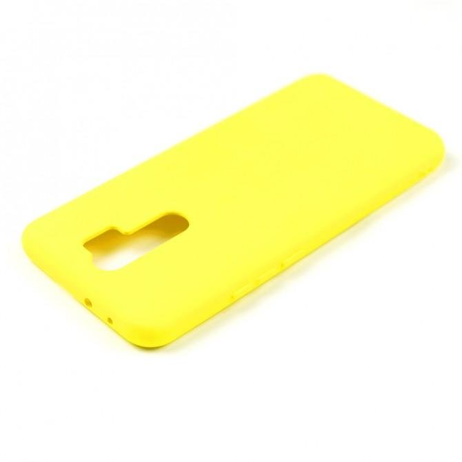 Чехол силиконовый для Xiaomi Redmi 9 Желтый FULL-3
