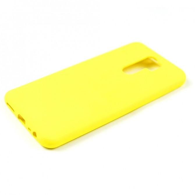 Чехол силиконовый для Xiaomi Redmi 9 Желтый FULL-4