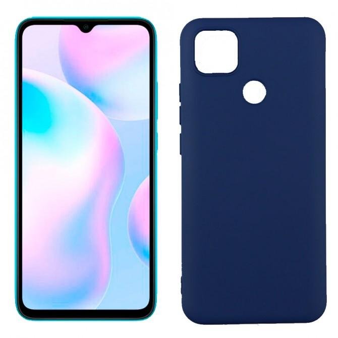 Чехол силиконовый для Xiaomi Redmi 9c Синій FULL