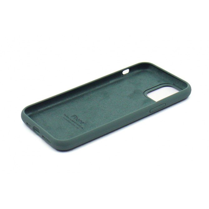 Оригінальний силіконовий чохол для iPhone 11 Темний Шавлія FULL-3