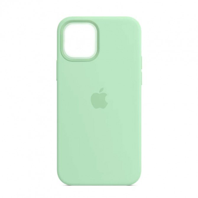 Оригінальний силіконовий чохол для iPhone 11 Фісташковий FULL