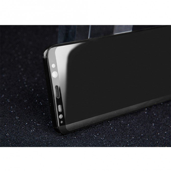 Гнучке ультратонке скло Caisles для Samsung G965 Galaxy S9 Plus Чорний-1