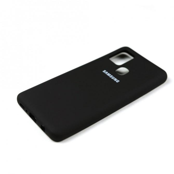 Чехол силиконовый для Samsung A217 Galaxy A21s Чёрный FULL-3