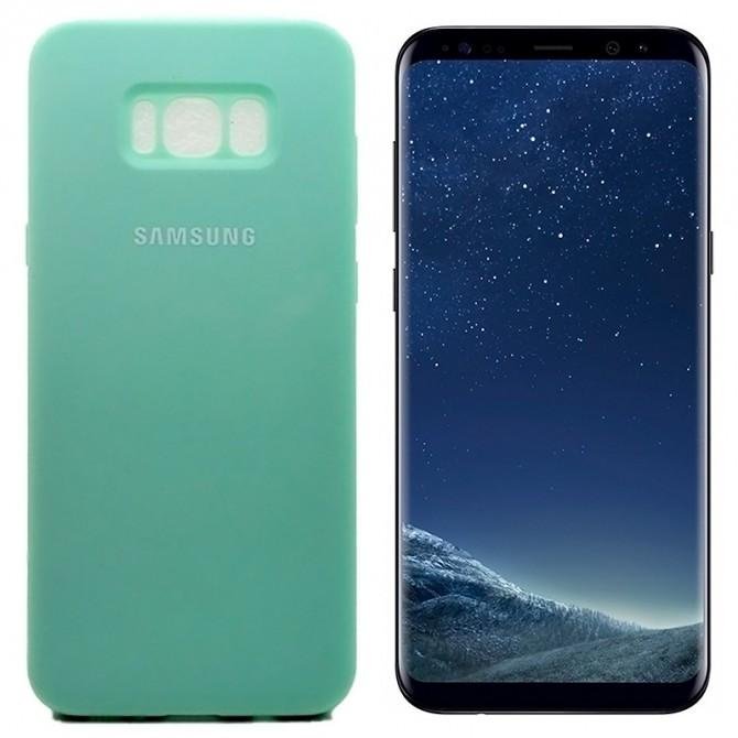 Чохол Original Soft Case Samsung G955 Galaxy S8 Plus Бірюзовий FULL-1