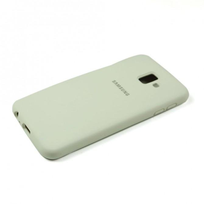 Чехол силиконовый для Samsung J6 Plus 2018 (J610) Белый FULL-4