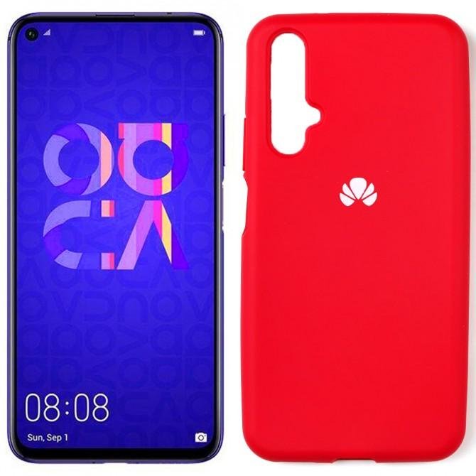 Чехол силиконовый для Huawei Honor 20/Nova 5T Ярко вишнёвый FULL