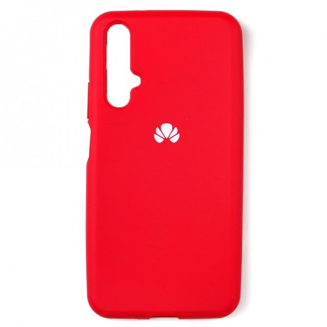 Чехол силиконовый для Huawei Honor 20/Nova 5T Ярко вишнёвый FULL-1