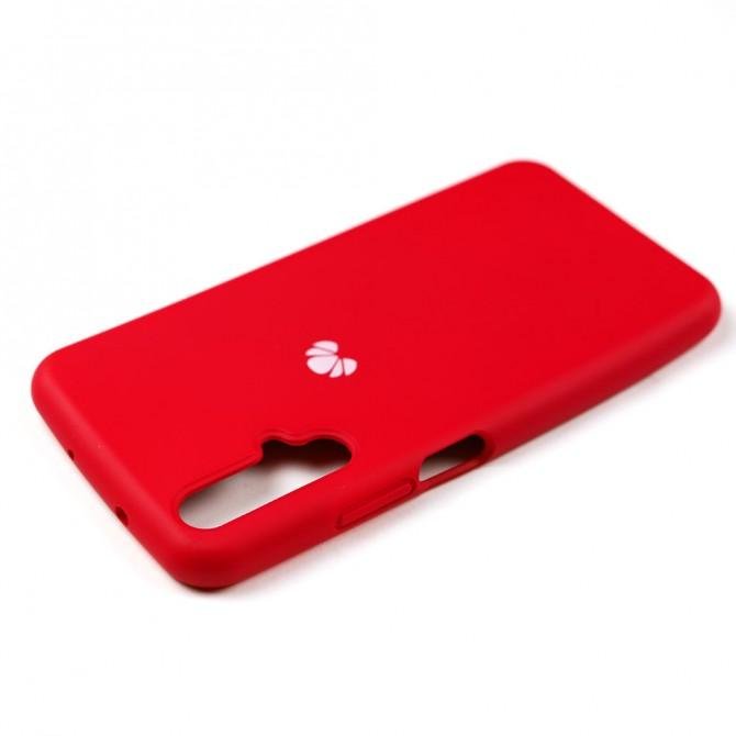 Чехол силиконовый для Huawei Honor 20/Nova 5T Ярко вишнёвый FULL-3
