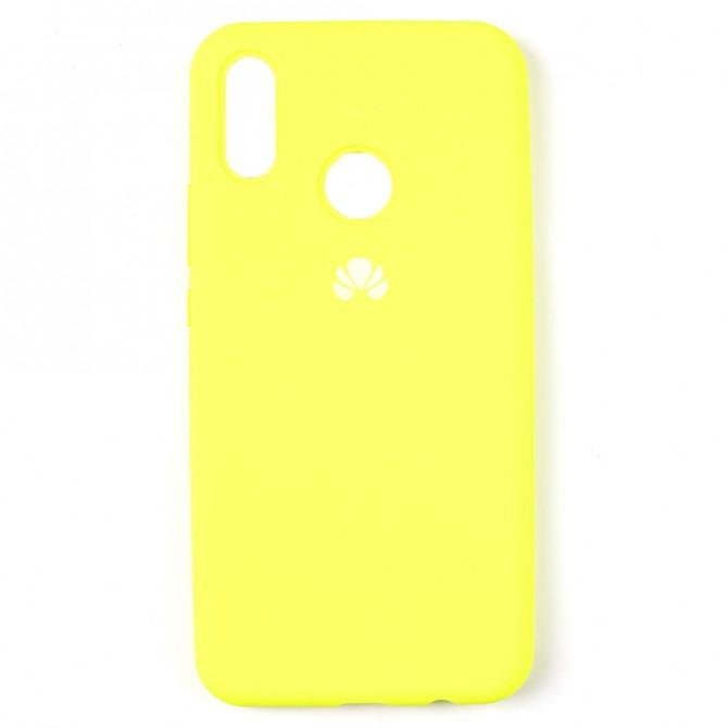 Чехол силиконовый для Huawei P Smart Plus Лимонный FULL-1