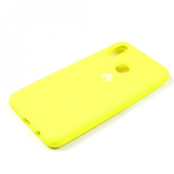 Чехол силиконовый для Huawei P Smart Plus Лимонный FULL-4