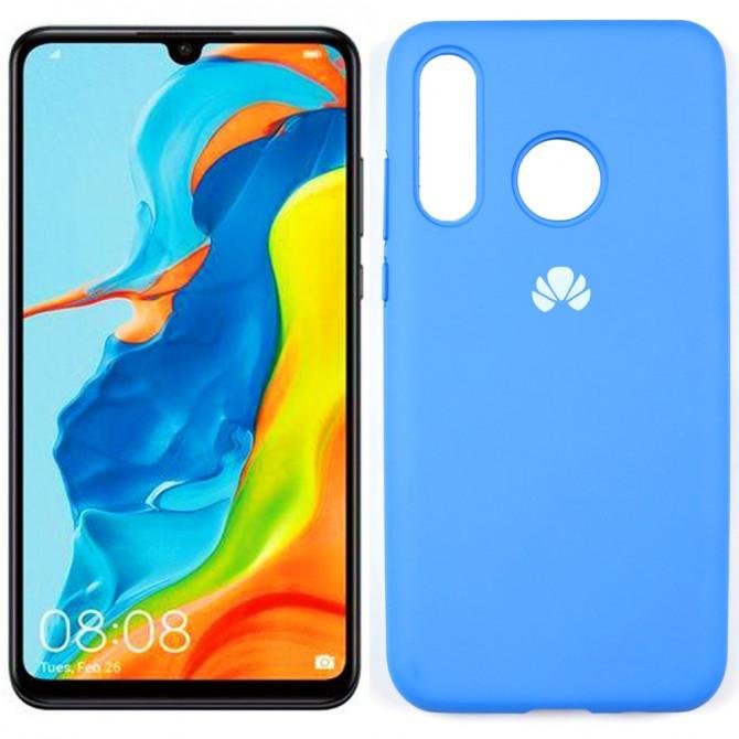 Чехол силиконовый для Huawei P30 Lite Светло синий FULL