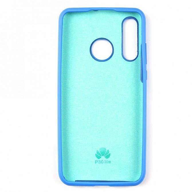 Чехол силиконовый для Huawei P30 Lite Светло синий FULL-2