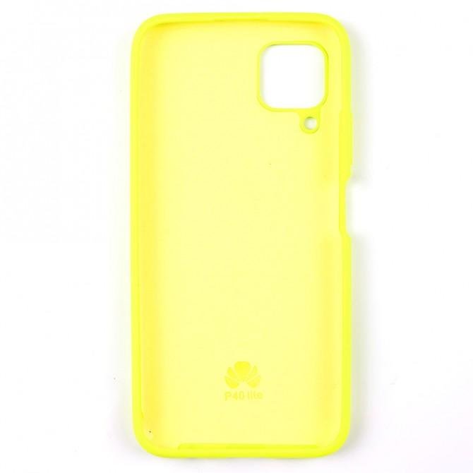 Чехол силиконовый для Huawei P40 Lite Лимонный FULL-2