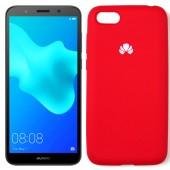 Чохол силіконовий для Huawei Y5 2018 Вишневий FULL