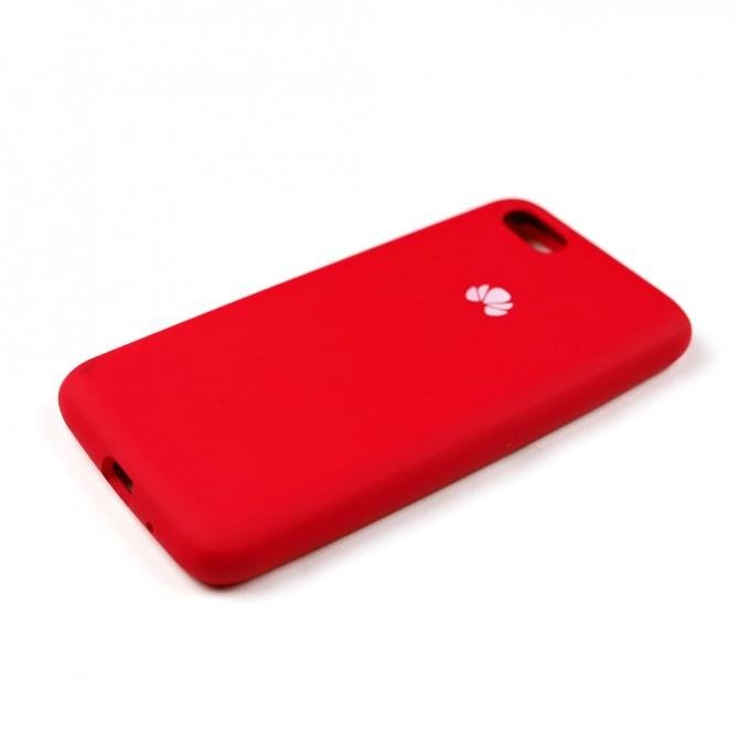 Чехол силиконовый для Huawei Y5 2018 Вишневый FULL-4