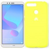 Чехол силиконовый для Huawei Y6 2018 Лимонный FULL Чехол силиконовый для Huawei Y6 2018 Лимонный FULL