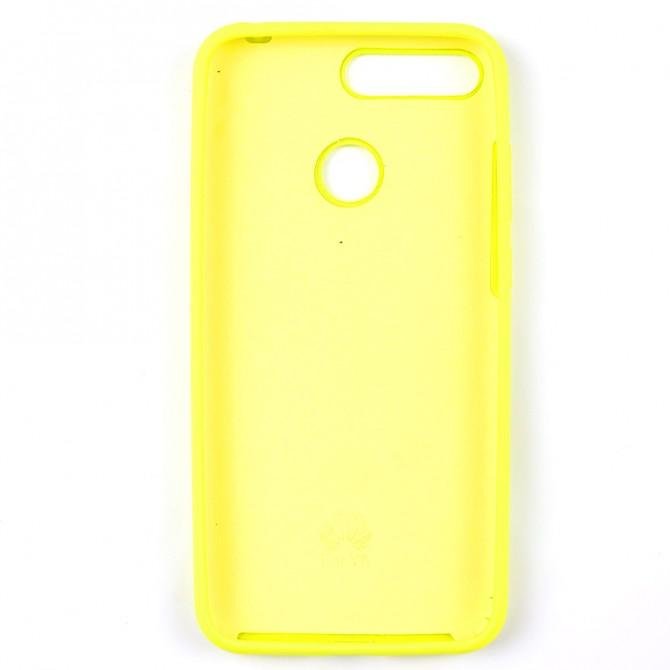 Чохол силіконовий для Huawei Y6 2018 Лимонний FULL-2