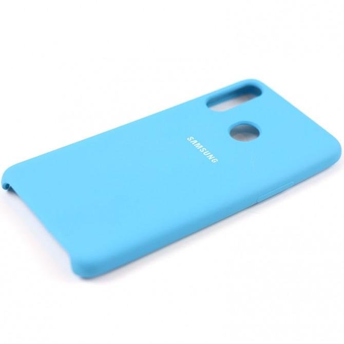 Чехол силиконовый для Samsung A207 Galaxy A20s Синий FULL-4