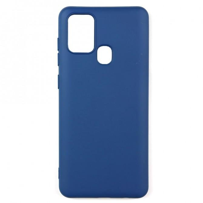 Чехол силиконовый для Samsung A217 Galaxy A21s Синий FULL-1