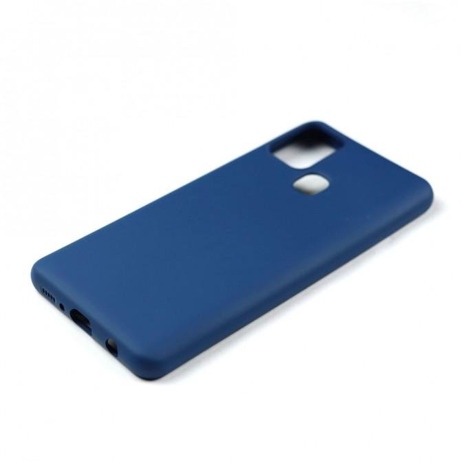 Чехол силиконовый для Samsung A217 Galaxy A21s Синий FULL-4