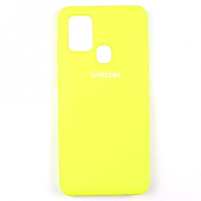 Чохол силіконовий для Samsung A217 Galaxy A21s Лимонний FULL-1