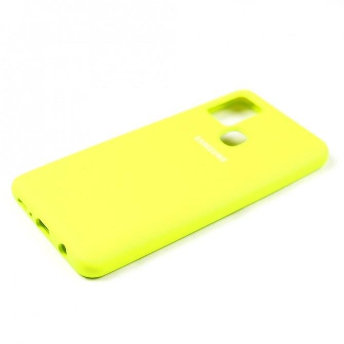 Чохол силіконовий для Samsung A217 Galaxy A21s Лимонний FULL-4