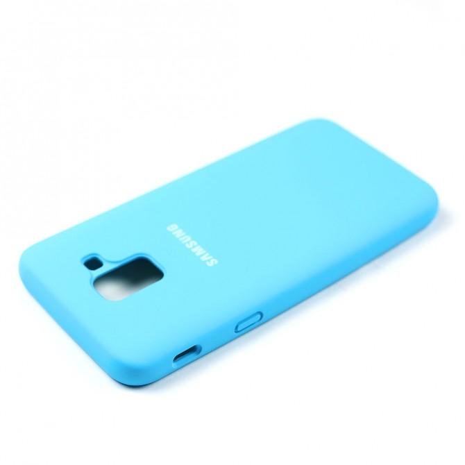 Чехол силиконовый для Samsung J6 2018 Ярко синий FULL-3