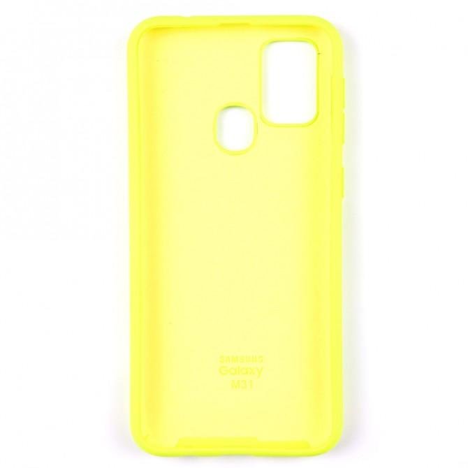 Чохол силіконовий для Samsung M315 Galaxy M31 Лимонний FULL-2