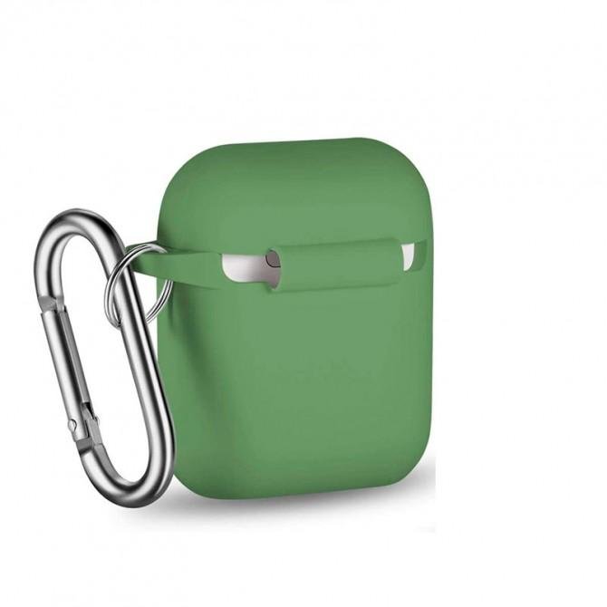 Чехол U-Like Silicone Protective Case для Airpods Хвойно Зеленый-1