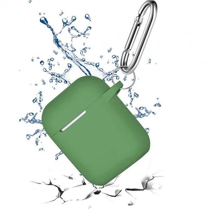 Чехол U-Like Silicone Protective Case для Airpods Хвойно Зеленый-2