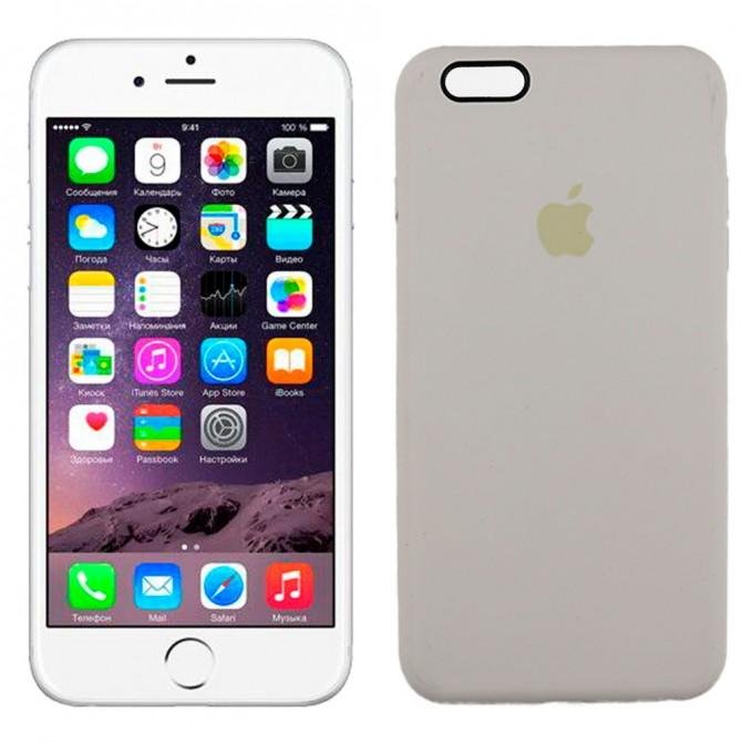 Чохол силіконовий для iPhone 6/6s Plus Сірий FULL