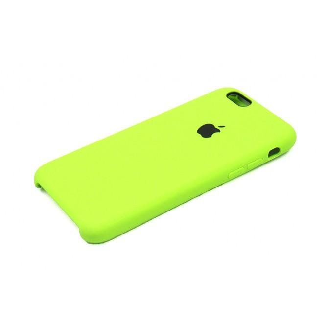 Оригінальний силіконовий чохол для iPhone 6/6s Салатовий-3