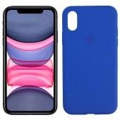 Чехол силиконовый для iPhone X/Xs Васильковый FULL