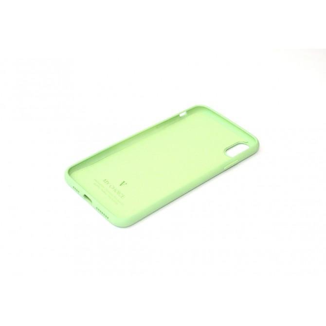 Оригинальный силиконовый чехол для iPhone X/Xs Зеленый FULL-2