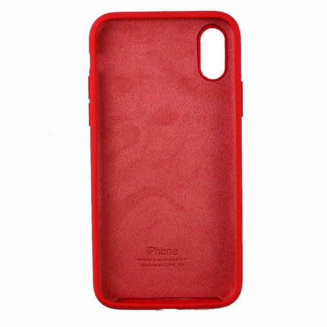 Чехол силиконовый для iPhone X/Xs Коралловый FULL-2