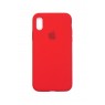 Оригинальный силиконовый чехол для  iPhone X/Xs Красный FULL