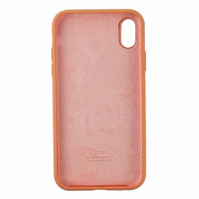 Чехол силиконовый для iPhone Xr Светло-персиковый FULL-2