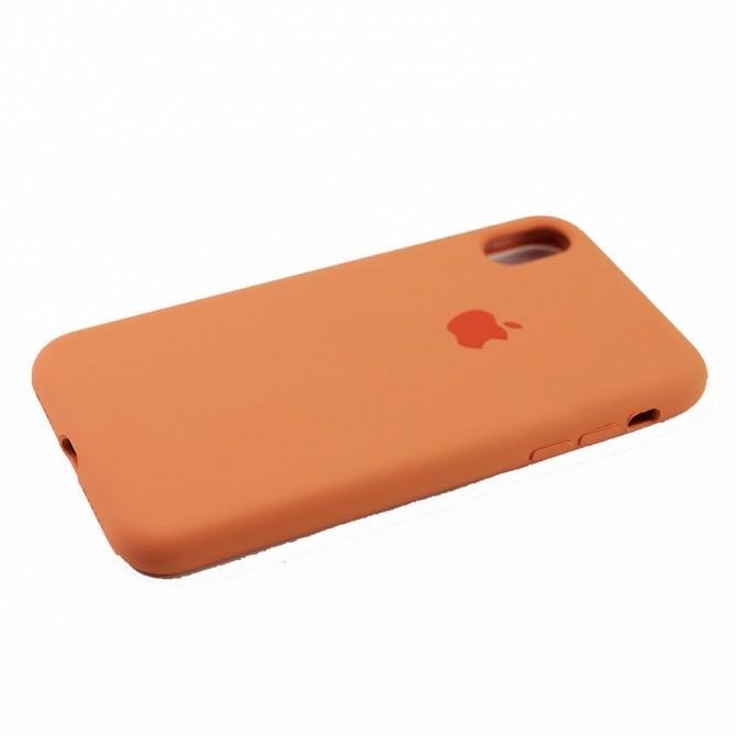 Чехол силиконовый для iPhone Xr Светло-персиковый FULL-3
