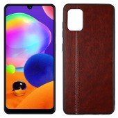 Чохол U-Like Line series для Samsung A315 Galaxy A31 Темно коричневий Чохол U-Like Line series для Samsung A315 Galaxy A31 Темно коричневий
