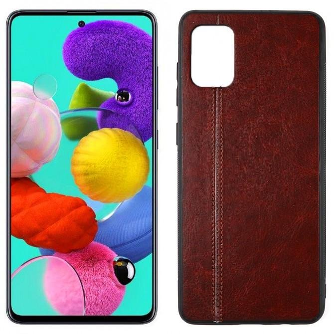 Чохол U-Like Line series для Samsung A515 Galaxy A51 Темно коричневий